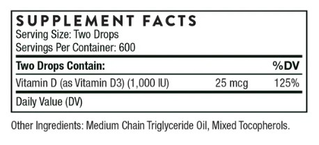 Vitamin D 1 oz Liquid